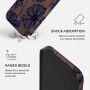 Burga Tough ovitek z vzorcem in MagSafe za iPhone 17 Pro / 18 Pro - Velvet Night
