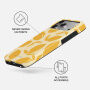 Burga Tough ovitek z vzorcem in MagSafe za iPhone 17 Pro Max / 18 Pro Max - Lemon Tart