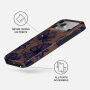 Burga Tough ovitek z vzorcem in MagSafe za iPhone 17 Pro Max / 18 Pro Max - Velvet Night