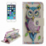 Etui z integriranim stojalom in predelkom za dokumente Apple iPhone 5 / 5S / SE (2016) - Sova