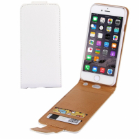 Eleganten flip etui za odpiranje Apple iPhone 6S Plus - belo-rjave barve