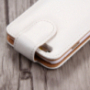 Eleganten flip etui za odpiranje Apple iPhone 6S Plus - belo-rjave barve