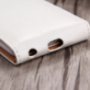 Eleganten flip etui za odpiranje Apple iPhone 6S Plus - belo-rjave barve