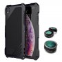 Zelo trpežna torbica Viking s tremi zamenljivimi lečami za iPhone X / XS - črna