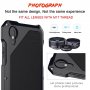 Zelo trpežna torbica Viking s tremi zamenljivimi lečami za iPhone X / XS - črna